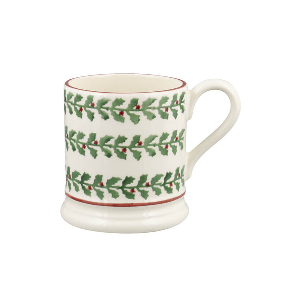 Emma Bridgewater Festive Half Pint Mug - Tiny Holly