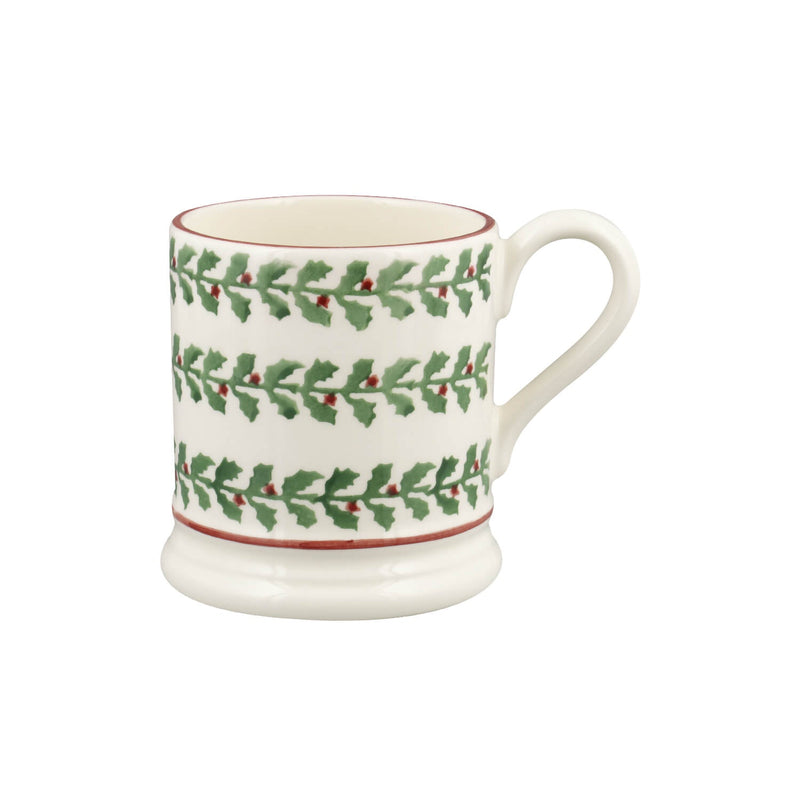 Emma Bridgewater Festive Half Pint Mug - Tiny Holly