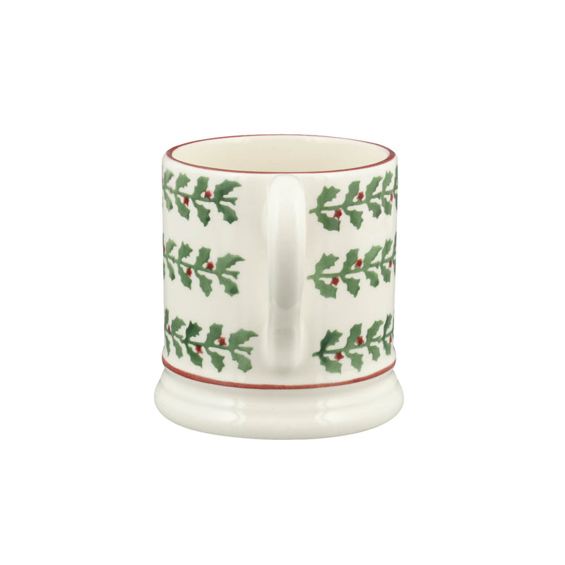 Emma Bridgewater Festive Half Pint Mug - Tiny Holly