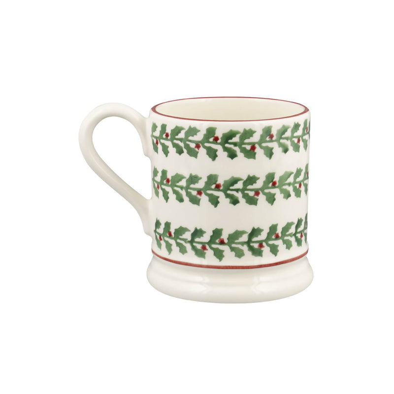 Emma Bridgewater Festive Half Pint Mug - Tiny Holly