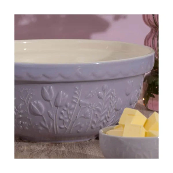 Mason Cash In The Meadow S24 Tulip 24cm Mixing Bowl - Lilac