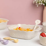 Mason Cash In The Meadow 24cm Stoneware Square Dish - Cream