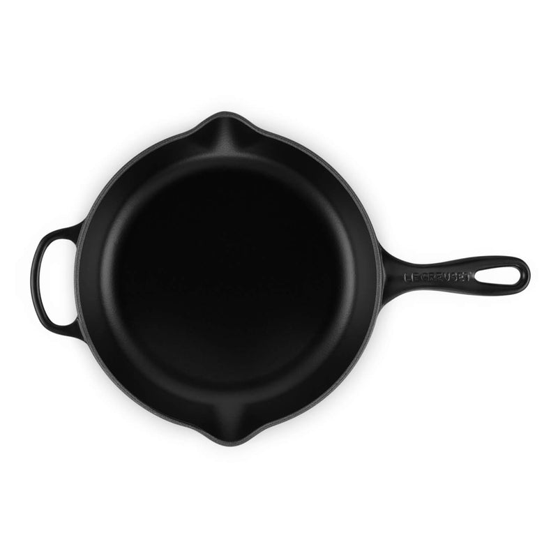 Le Creuset Signature Cast Iron 26cm Round Skillet - Satin Black