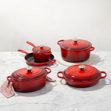 Le Creuset Signature Cast Iron 26cm Round Skillet - Cerise
