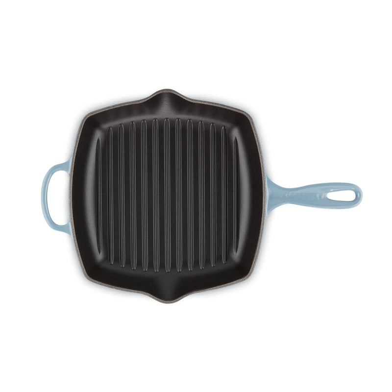 Le Creuset Signature 26cm Cast Iron Square Grillit - Chambray