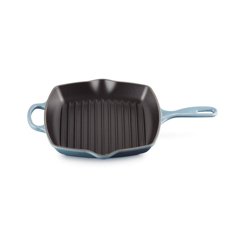 Le Creuset Signature 26cm Cast Iron Square Grillit - Chambray