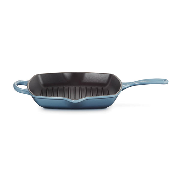 Le Creuset Signature 26cm Cast Iron Square Grillit - Chambray