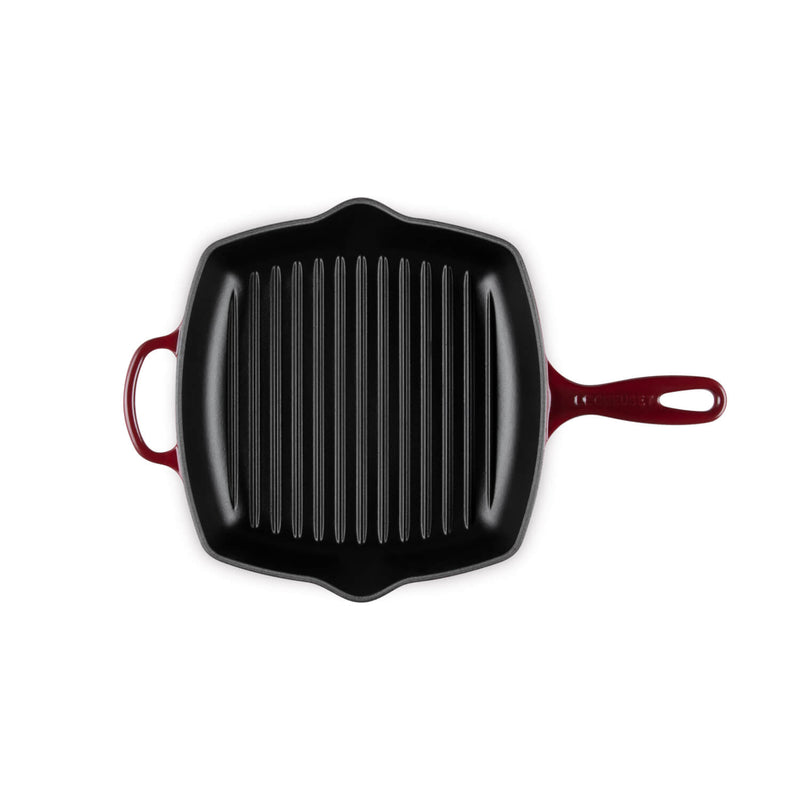 Le Creuset Signature 26cm Cast Iron Square Grillit - Garnet
