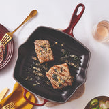 Le Creuset Signature 26cm Cast Iron Square Grillit - Garnet