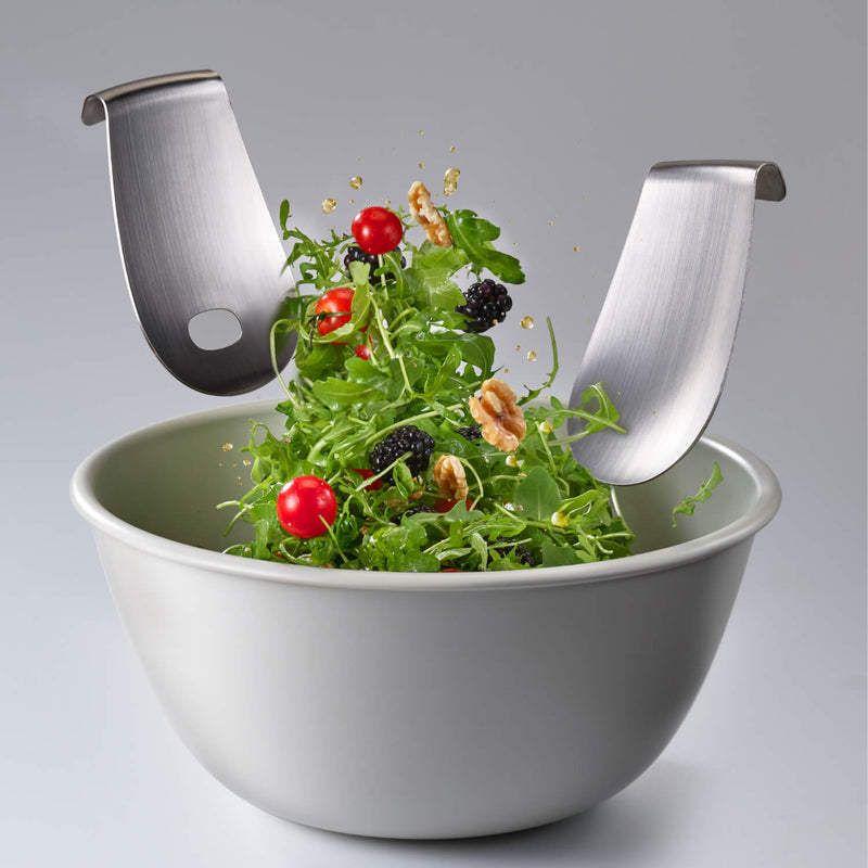 Joseph Joseph Salad Bowl with 2 Piece Servers & Mill Set - Stone