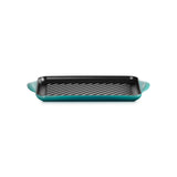 Le Creuset Traditional 32cm Cast Iron Rectangular Grill - Bleu Riviera
