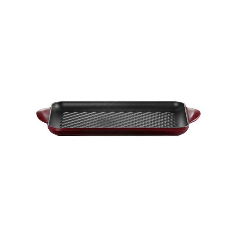 Le Creuset Traditional 32cm Cast Iron Rectangular Grill - Garnet