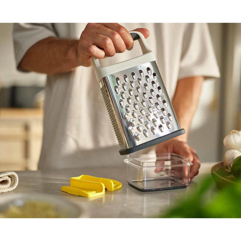 Joseph Joseph Multi-Grip Box Grater with Precision Food Grip - Yellow