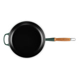 Le Creuset Signature Cast Iron 28cm Frying Pan with Wooden Handle - Forêt