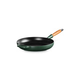 Le Creuset Signature Cast Iron 28cm Frying Pan with Wooden Handle - Forêt