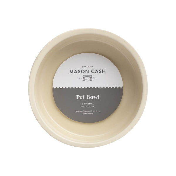 Mason Cash Stoneware 15cm Lettered Dog Bowl - Cream