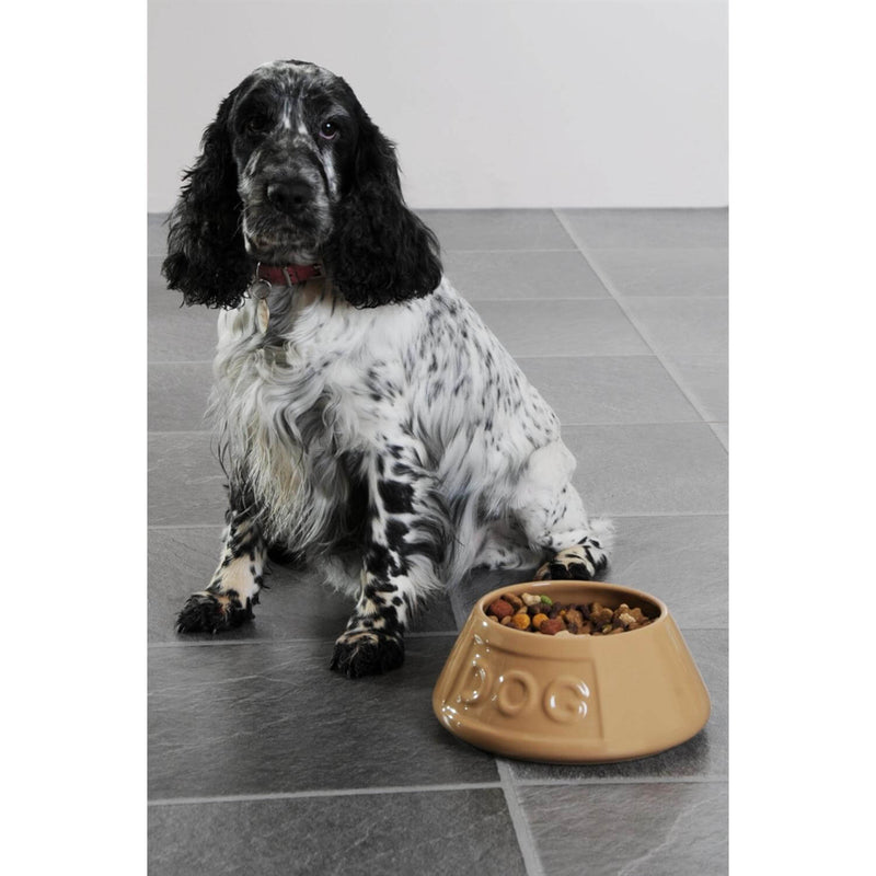 Mason Cash Stoneware 21cm Non-Tip Dog Bowl - Grey