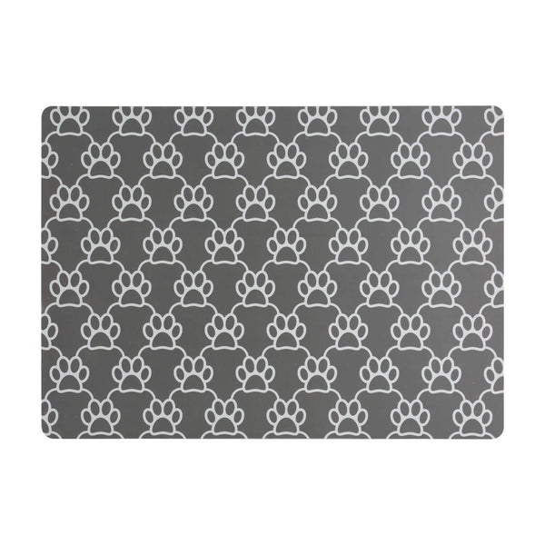 Mason Cash Colour Mix Paw Print Pet Placemat - Grey