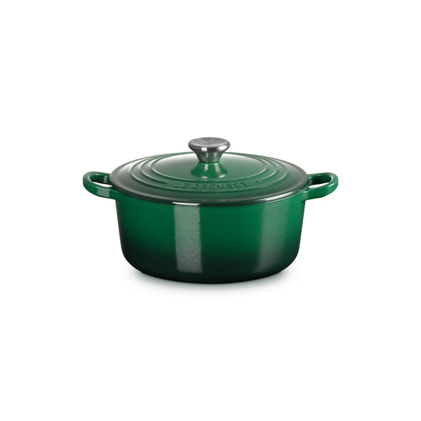 Le Creuset Signature Cast Iron 22cm Round Casserole - Juniper