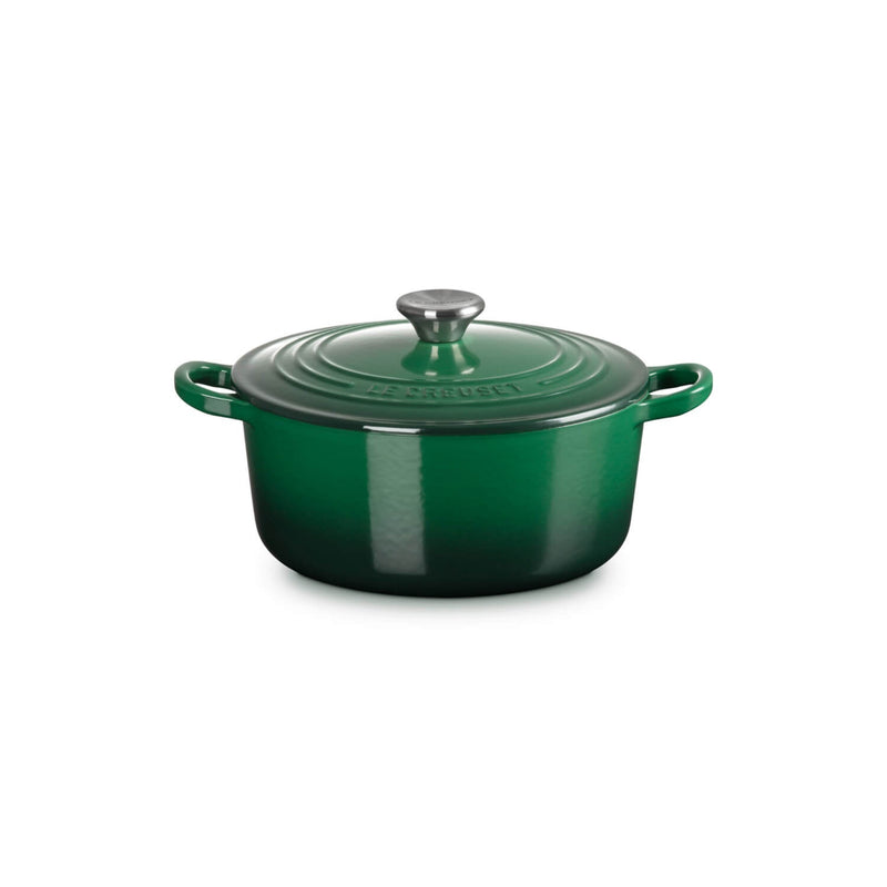Le Creuset Signature Cast Iron 22cm Round Casserole - Juniper