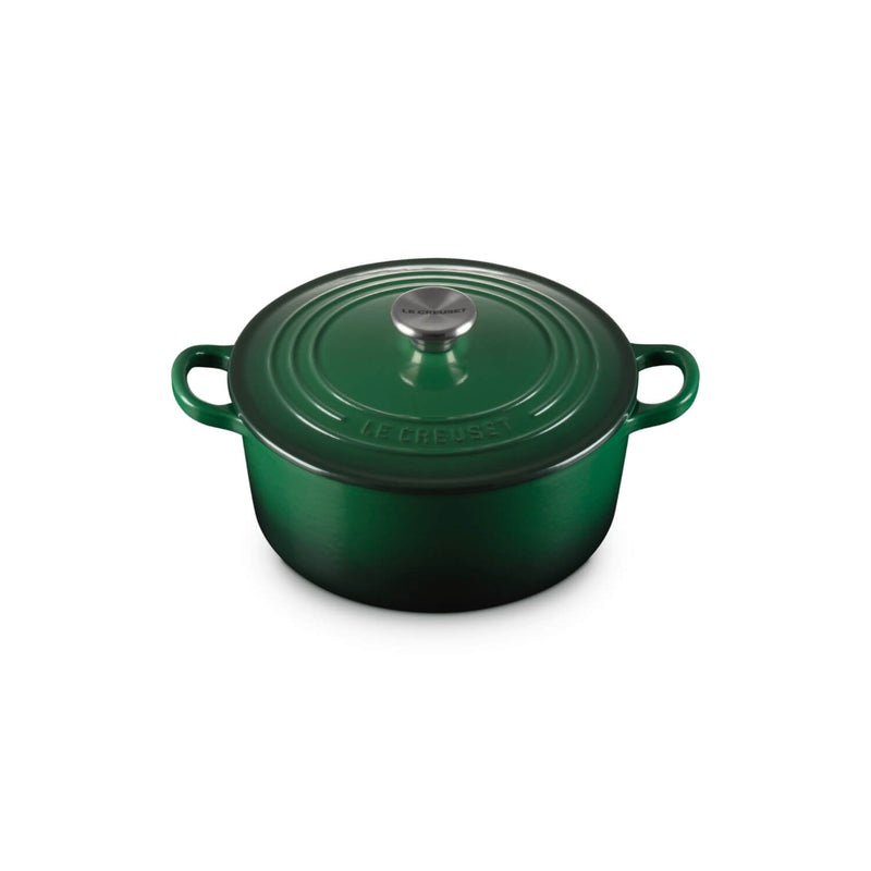 Le Creuset Signature Cast Iron 22cm Round Casserole - Juniper