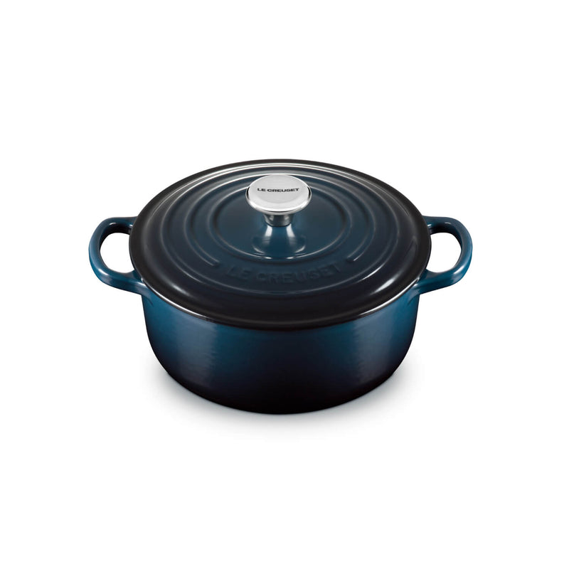 Le Creuset Signature Cast Iron 20cm Round Casserole - Nuit