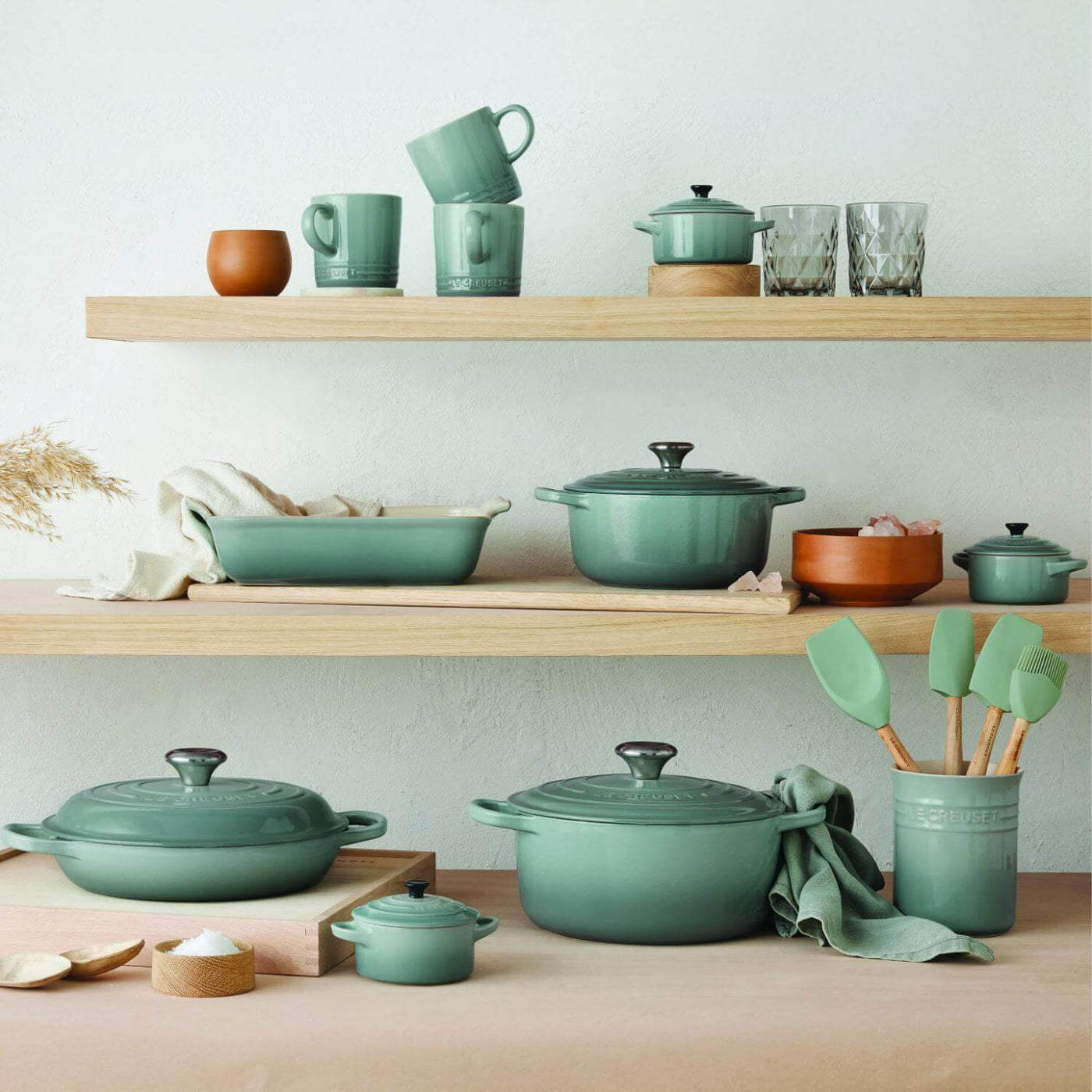 Buy Le Creuset | Signature 20cm Cast Iron Round Casserole - Sea