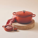 Le Creuset Signature Cast Iron 20cm Round Casserole - Cayenne