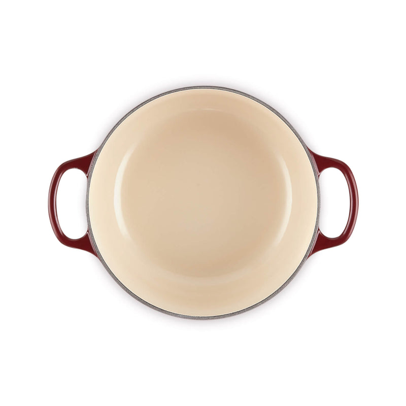 Le Creuset Signature Cast Iron 20cm Round Casserole - Garnet