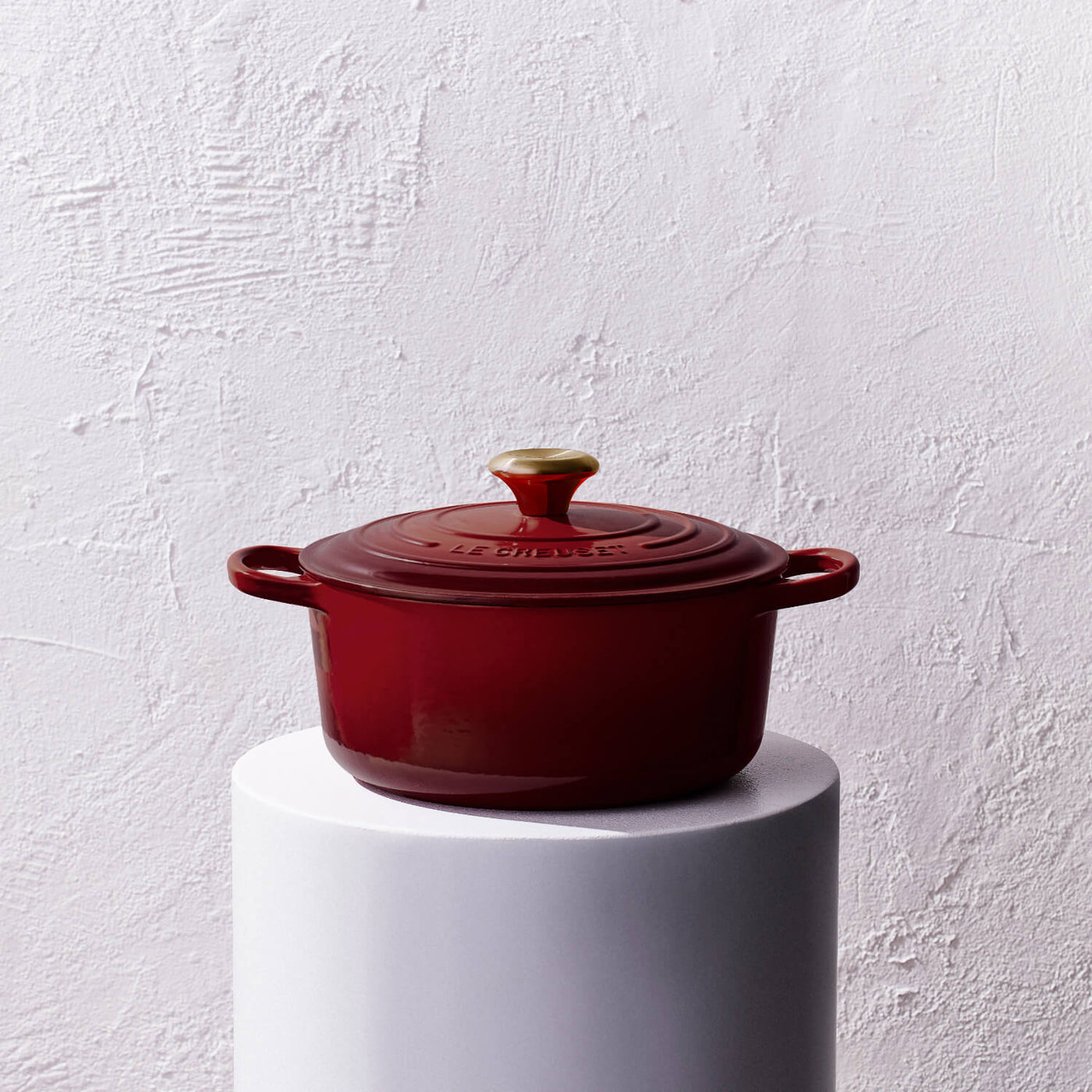 Buy Le Creuset | Signature 20cm Cast Iron Round Casserole - Garnet