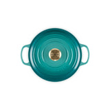 Le Creuset Signature Cast Iron 24cm Round Casserole - Bleu Riviera