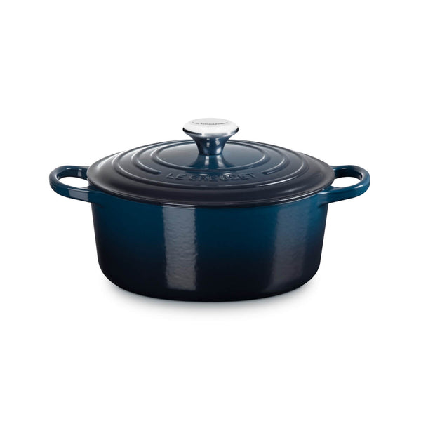 Le Creuset Signature Cast Iron 24cm Round Casserole - Nuit