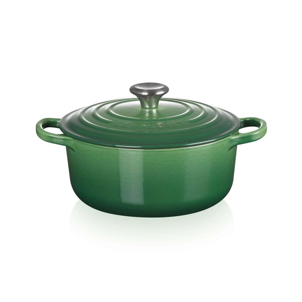 Le Creuset Signature Cast Iron 24cm Round Casserole  - Bamboo Green