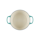 Le Creuset Signature Cast Iron 26cm Round Casserole - Bleu Riviera