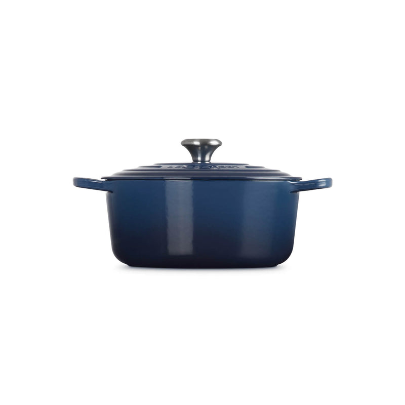 Le Creuset Signature 26cm Cast Iron Round Casserole - Ink