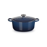 Le Creuset Signature 26cm Cast Iron Round Casserole - Ink