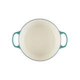 Le Creuset Signature Cast Iron 28cm Round Casserole - Bleu Riviera