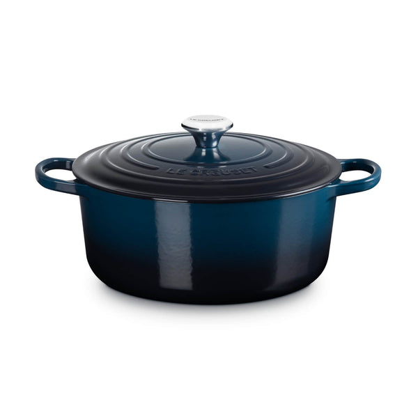 Le Creuset Signature Cast Iron 28cm Round Casserole - Nuit