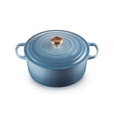 Le Creuset Signature 28cm Cast Iron Round Casserole - Chambray