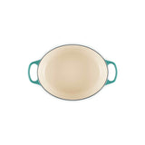 Le Creuset Signature Cast Iron 27cm Oval Casserole - Bleu Riviera