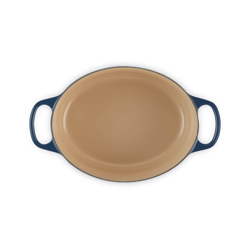 Le Creuset Signature 27cm Cast Iron Oval Casserole - Ink