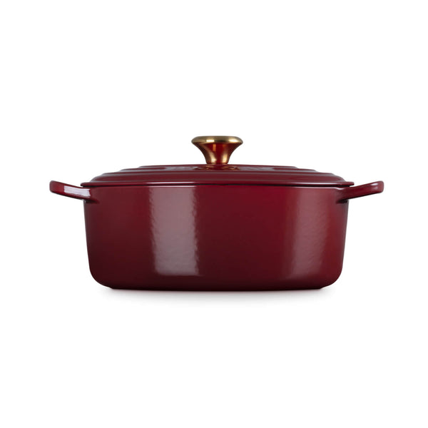 Le Creuset Signature Cast Iron 27cm Oval Casserole - Garnet