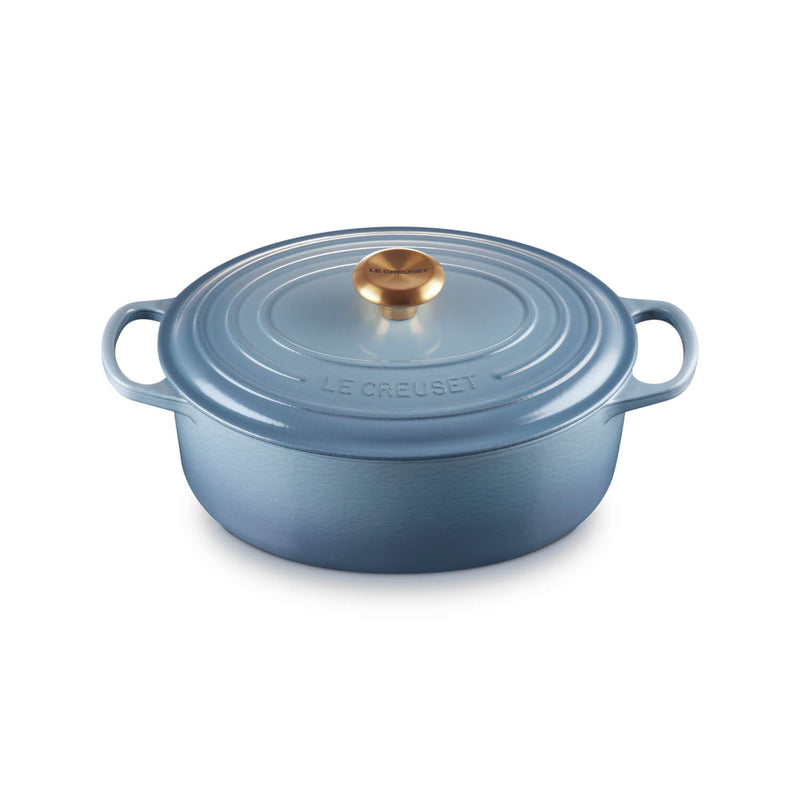 Le Creuset Signature Cast Iron 29cm Oval Casserole - Chambray