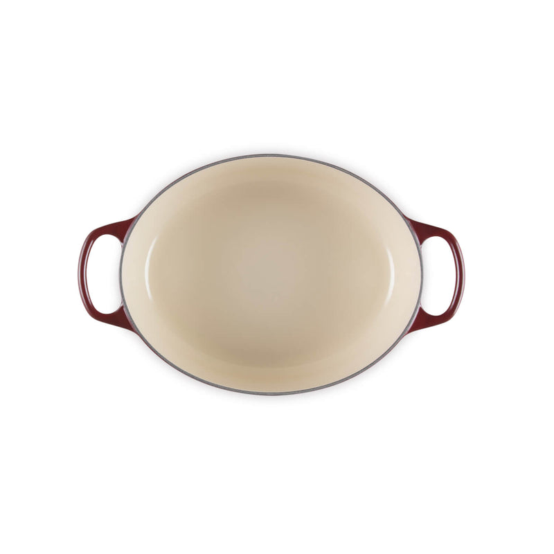 Le Creuset Signature Cast Iron 29cm Oval Casserole - Garnet