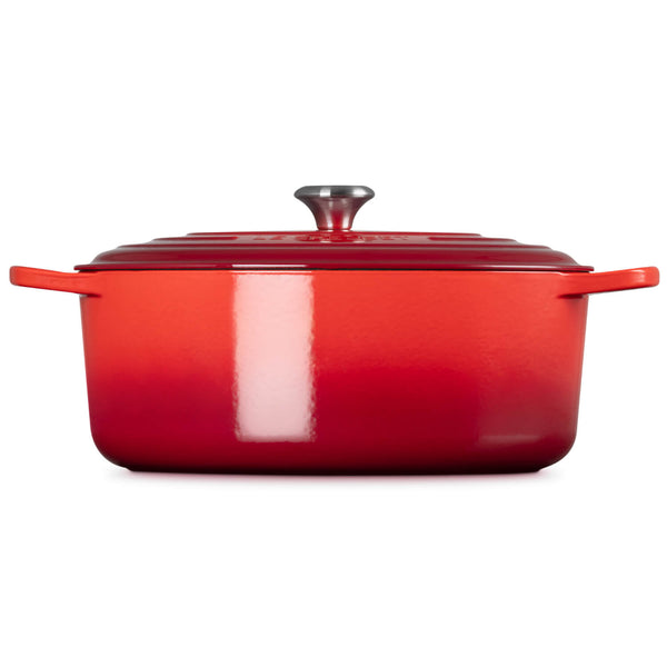 Le Creuset Signature 35cm Cast Iron Oval Casserole - Cerise