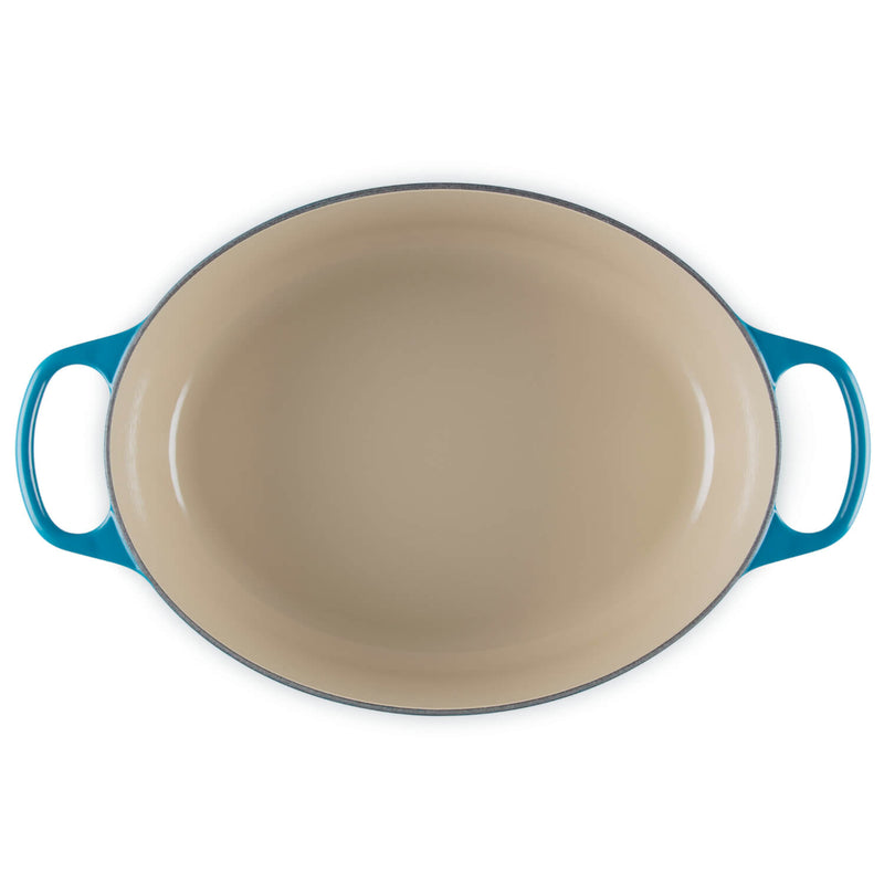 Le Creuset Signature 35cm Cast Iron Oval Casserole - Deep Teal