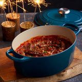 Le Creuset Signature 35cm Cast Iron Oval Casserole - Deep Teal
