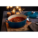 Le Creuset Signature 35cm Cast Iron Oval Casserole - Deep Teal