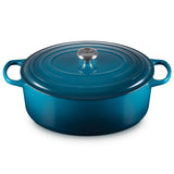 Le Creuset Signature 35cm Cast Iron Oval Casserole - Deep Teal