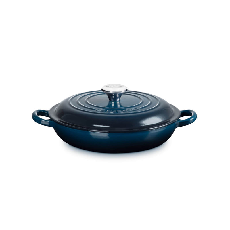 Le Creuset Signature Cast Iron 22cm Shallow Casserole - Nuit